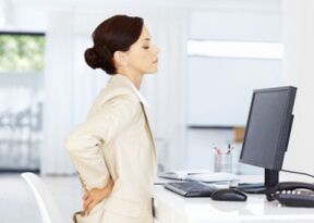 osteochondrosis of the lower back during sedentary work