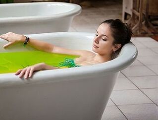 Healing bath by cervical osteochondrosis